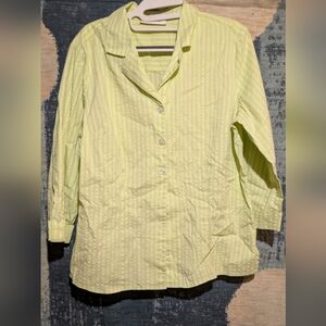 Light Green Button Down Blouse